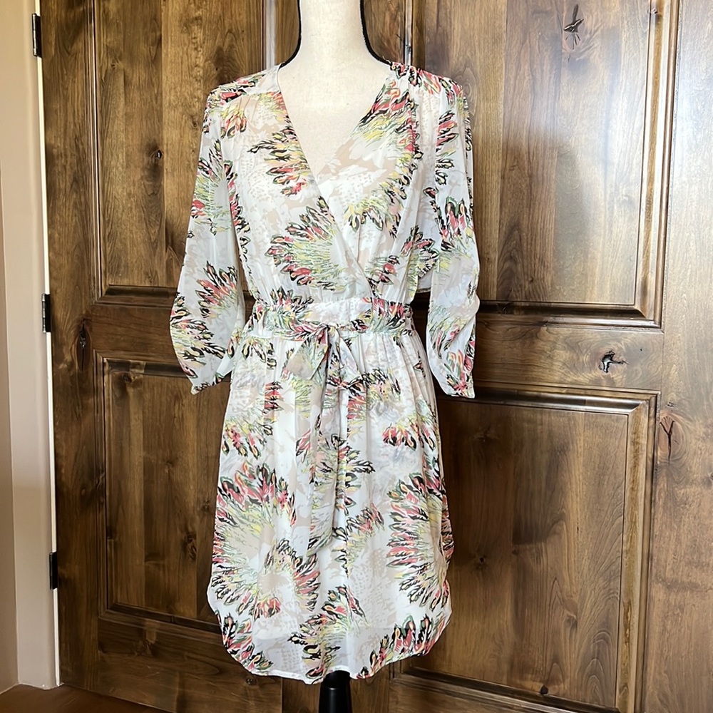 Floral Chiffon Dress - Size M